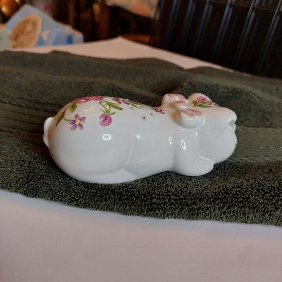 Vintage* 1978 Avon Glazed Floral Porcelain Piglet Potpourri - Picture 2 of 8